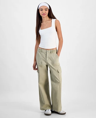 Ultra Flirt Juniors' Stretch-Waistband Cargo Pants