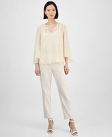 Anne Klein Women's Tie-Neck Blouse
