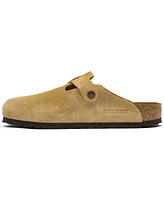 Birkenstock Men's Boston Suede Leather Birko-Flor Clogs from Finish Line