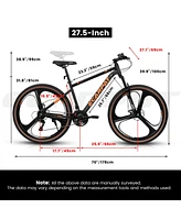 Ecarpat Mountain Bike 27.5" Wheels, 21-Speed Adult Racing Bike