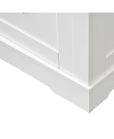 Farmhouse Buffet Cabinet with 2 Doors, 3 Drawers, and Sliding Barn Door