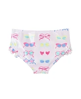 Toddler/Child Girls Foil Sunglasses Print Tankini w/Ruffle Details