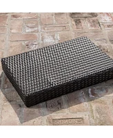 Rattan Wicker Outdoor Accent Table: Elevate Your Patio Ambiance