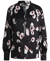 Boss by Hugo Women's Tulip Print Relaxed-Fit Blouse