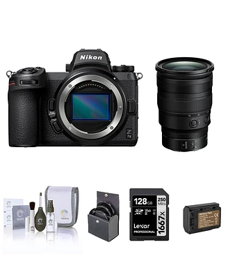 Nikon Z 7II Mirrorless Camera with Nikkor Z 24-70mm f/2.8 S Lens, Bundle with 128GB Memory Card, Battery, 82mm Filter Kit, Cleaning Kit