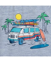 Toddler/Child Boys Surfer Van Graphic Rashguard Set