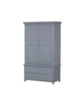 Freestanding Kitchen Pantry Cabinet with Storage & Wine Racks