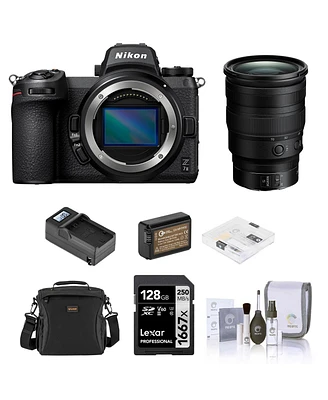 Nikon Z 7II Mirrorless Camera with Nikkor Z 24-70mm f/2.8 S Lens, Bundle with 128GB Memory Card, Shoulder Bag, Battery, Charger, 82mm Filter Kit, Scre