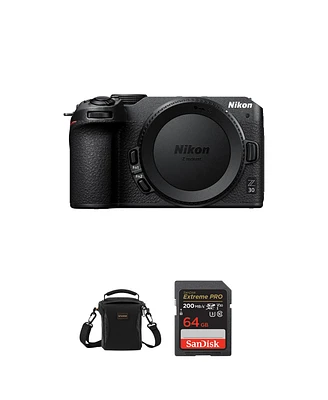 Nikon Z 30 Dx-Format Mirrorless Camera Bundle with 64GB Sd Card, Shoulder Bag