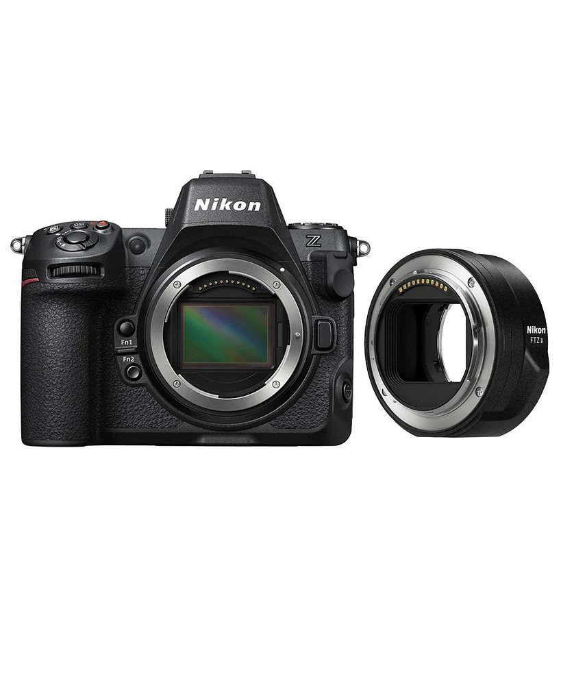 Nikon Z8 Mirrorless Camera with Ftz Ii Mount Adapter