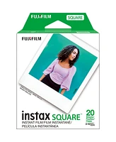 Fujifilm instax Square SQ40 Instant Film Camera, Black With 2 Twin Packs of Film and Camera Bag