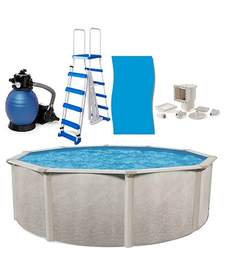 Aquarian Phoenix 18ft x 52in Above Ground Pool w/ Filter, Ladder, Liner, Skimmer