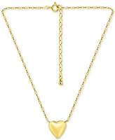 Giani Bernini Heart Pendant Necklace, 16" + 2" extender Sterling Silver or 18k Gold Over Silver, Exclusively at Macy's