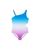 Toddler/Child Girls Blue Ombre Swimsuit