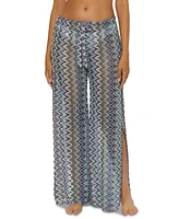 Becca Women's Sundown Crochet Split-Leg Cover-up