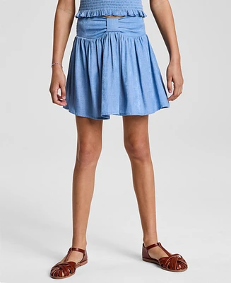 With Jules Big Girl Bow Waistband Skirt