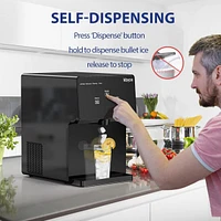 Kbice Self Dispensing Countertop Bullet Ice Maker