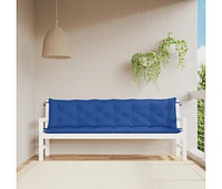 Garden Bench Cushions 2 pcs Blue 78.7"x19.7"x2.8" Oxford Fabric