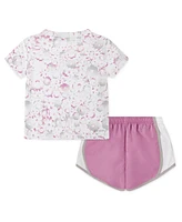 Nike Little Girls 2-Piece Dri-Fit T-Shirt and Shorts Set