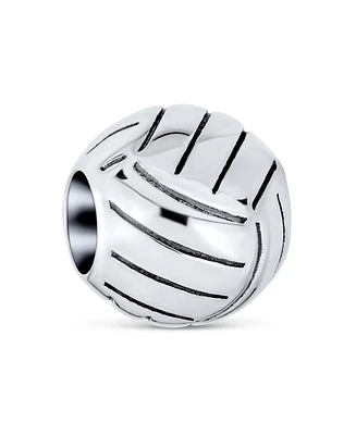 Bling Jewelry Volleyball Charm Bead Sterling Silver European Bracelets