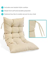 Outdoor Egg Chair Cushion Replacement - Cozy Polypropylene Fill For Patio, Backyard, or Front Porch Beige