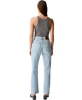 Calvin Klein Jeans Women's High-Rise Straight-Leg Stretch Denim