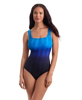 ShapeSolver Sport by Mimi Flamingo Women's Scoopneck Tank One Piece Swimsuit