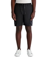 Karl Lagerfeld Paris Men's Drawstring 8.5" Cargo Shorts