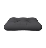 Pallet Cushion Black 22.8"x22.8"x3.9" Fabric