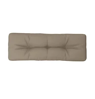 Pallet Cushion Taupe 47.2"x15.7"x4.7" Fabric
