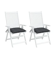 Chair Cushions pcs Anthracite 19.7"x19.7"x2.8" Oxford Fabric
