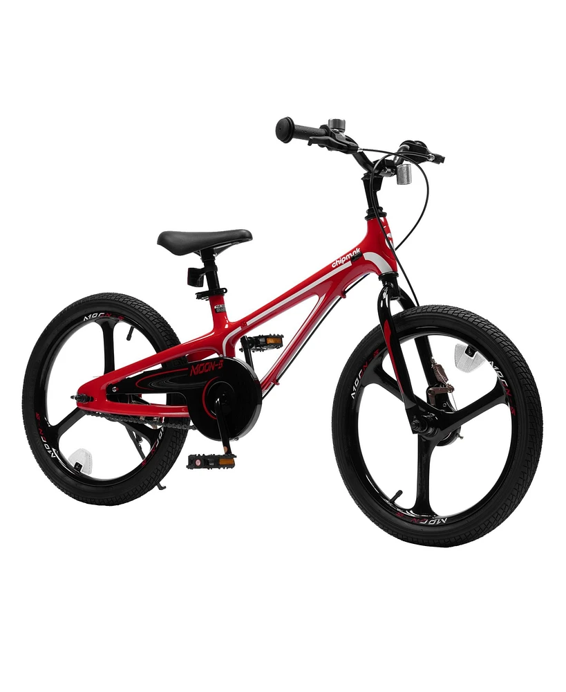 RoyalBaby Moon-5 18" Magnesium Kids Bicycle with Kickstand, Red