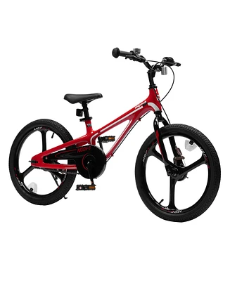 RoyalBaby Moon-5 18" Magnesium Kids Bicycle with Kickstand, Red