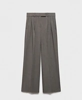 Mango Women's Wide Leg Suit Trousers