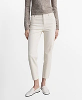 Mango Women's Newmom Comfort High-Rise Jeans