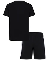 Jordan Little Boys 2-Piece Ball Fire Mixed Shorts and T-Shirt Set