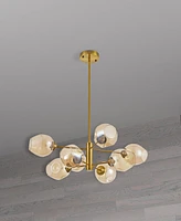 Dainolite 8" Metal Abii 8 Light Chandelier