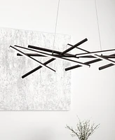 Dainolite 10.75" Metal Carly Led Chandelier