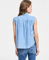 Levi's Women's Gracen Cotton Button-Front Blouse