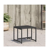 Patio Stools 4 pcs Black Steel and Textilene