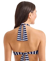 Tommy Bahama Women's Striped Reversible Halter Swim Top