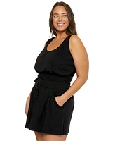 Becca Etc Plus Beach Date Burnout Knit Dress Cover-Up