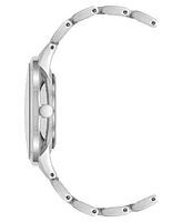 Nine West Women's Quartz Silver-Tone Metal Alloy Embossed Floral Dial Watch