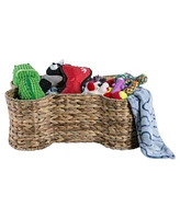 Bone Dry Hyacinth Shape Pet Storage Basket