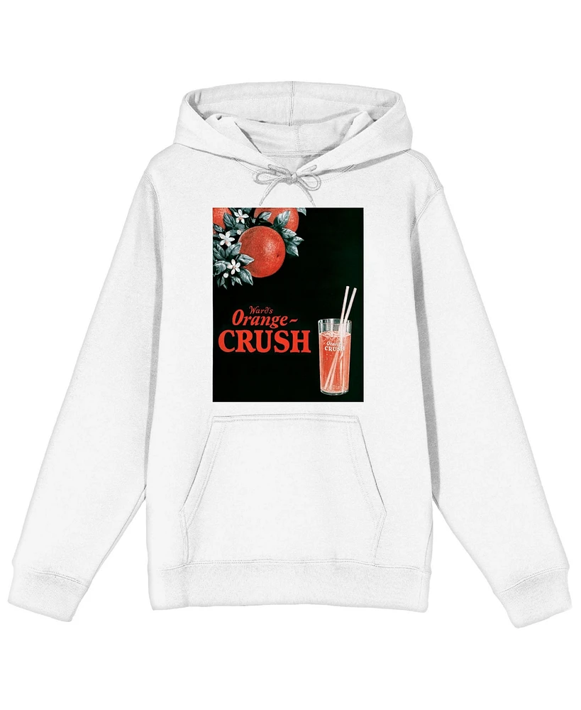 Orange Crush Men's Blossom White Sweatshirt-Large