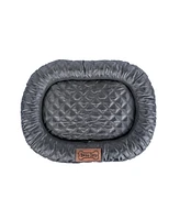 Bone Dry Border Cushion Quilted, Black, Xl-26x39