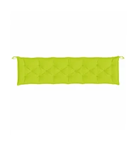 Garden Bench Cushion Bright Green 78.7"x19.7"x2.8" Oxford Fabric