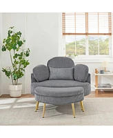 61 inches comfortable seat small sofa with end table