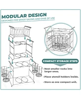 Sorbus 7-Piece Stackable Buffet Caddy - Ideal for Dining Table, Party, Buffet, Kitchen, Entertaining