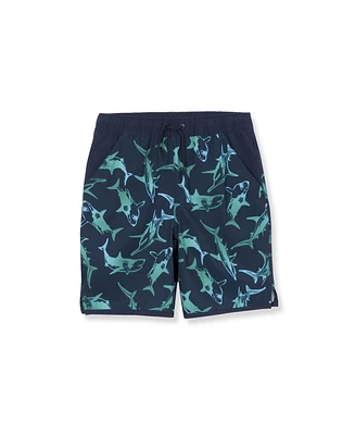 Lands' End Boys Slim Stretch Hydroliner Sport Swim Trunks